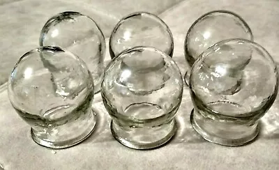 Vintage SET Of 6 Glass Fire Cupping Cups Cupping-glass Chinese Medical Massage • $12