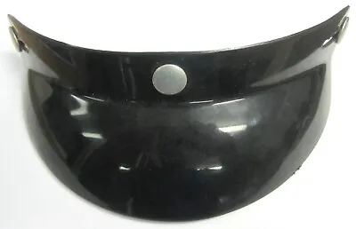 Unmarked Bubble Visor Black Vintage Motorcycle Helmet Accessory Track Racing Usa • $17.99