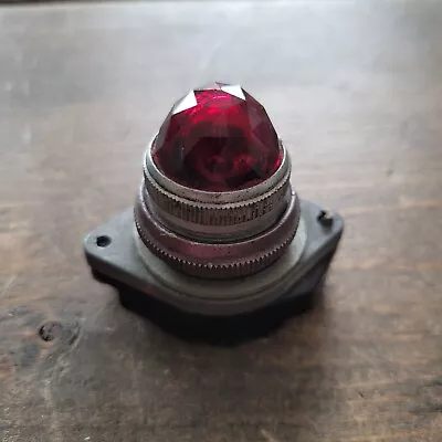 RARE Red Glass Jewel Signal Light Indicator Car Truck Motorcycle Rat Rod Vintage • $25