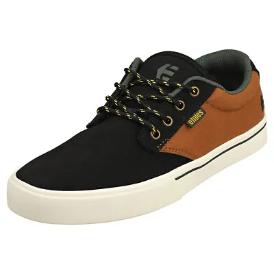 Etnies Jameson 2 Eco Mens Black Tan Casual Trainers • $79.08