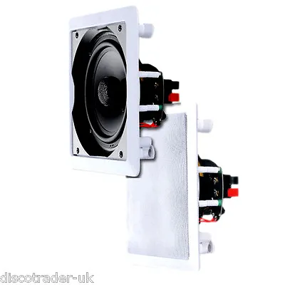 £39.95 • Buy Pair Of 8  Full Range Ceiling In-wall Speakers For Hi-fi Home Cinema 90 Watts
