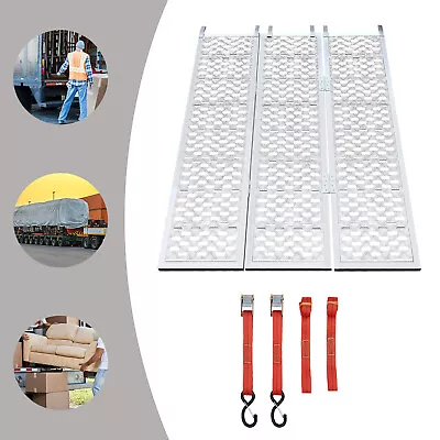 Folding Aluminum Loading Ramp Trailer Ramps For Motorcycle ATV UTV Trucks 1500LB • $218.25