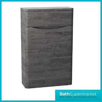 Bathroom Basin Vanity Unit Storage Tall Furniture Toilet WC Cabinet Graphite Oak • £157