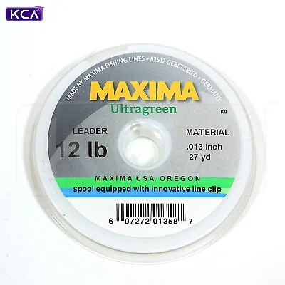 Maxima Ultragreen Leader & Tippet Material Moss Green 27 Yards • $9