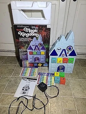 Vintage Disney Magic Kingdom Play Set 1988 Talking Sears All 8 Blocks Complete • $49