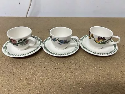 Portmeirion Botanic Garden Espresso Cups & Saucers And Jumbo Cup Set.  • £0.99