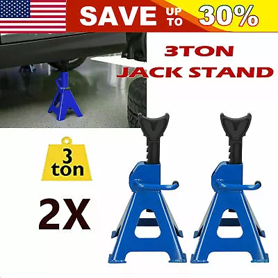 1 Pair Racing Jack Stands 3 Ton 6000 Lb Heavy Duty For Car Truck Auto Lift Tool • $36.13