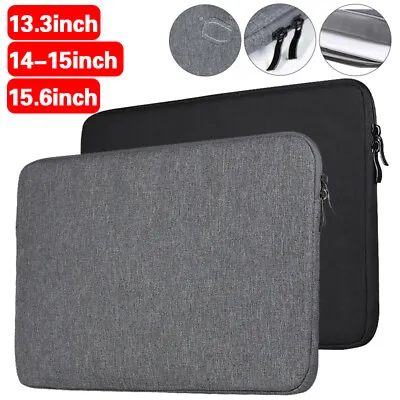 Zipper Laptop Sleeve Carrying Case Notebook Bag Tablet Cover Bag 13 14 15 Inch • £3.86