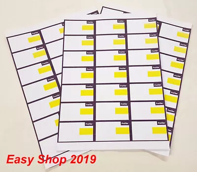 £8.99 • Buy Premier Shelf Edge Ticket 70 X 38 Label Sheet Purple & Yellow, A4 Laser Printer