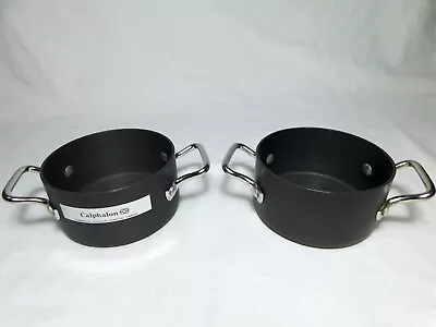 Set Of 2 Vintage Calphalon 1/2 Qt Pot Cocotte Anodized Aluminum • $24.99