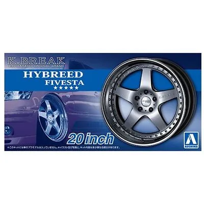 Aoshima 1/24 K-Break Hybreed Fivesta 20inch Tire & Wheel Set Scale Model #06113 • $7.92