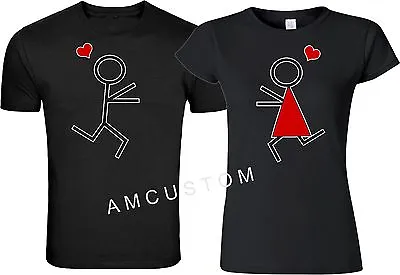 VALENTINES HUG LOVE Couple Matching Funny Cute T-Shirts S-5XL • $11.99