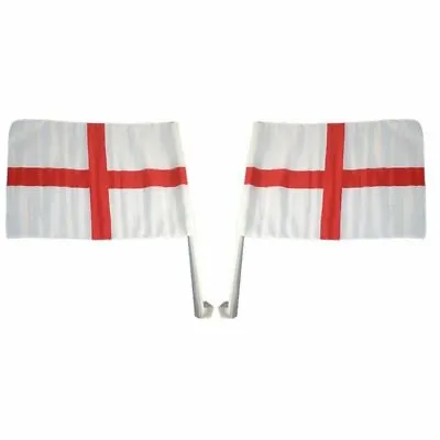 2 X ENGLAND CAR WINDOW FLAG ST GEORGE CROSS WORLD CUP EURO 3 LIONS FOOTBALL • £3.50