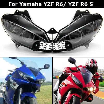 Headlight Headlamp For Yamaha YZF R6 2003 2004 2005 YZF-R6S 2006 2007 2008 2009 • $83.55