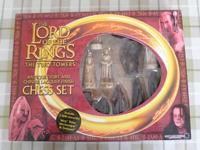 £40 • Buy Lord Of The Rings The Two Towers Chess Set.  Ivory & Lacquer Finish. Untouched 