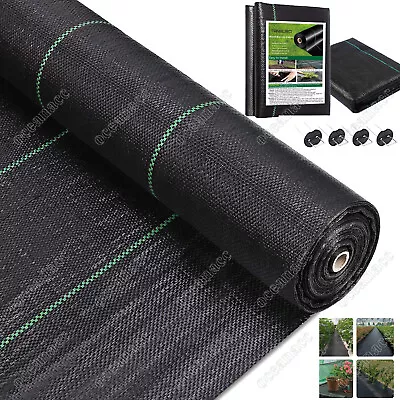 1245m Extra Heavy Duty Garden Weed Control Fabric Ground Cover Membrane Sheet • £7.99