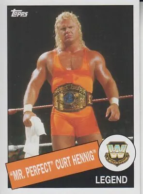  Mr. Perfect  Curt Hennig 2015 Topps Heritage WWE Legend Card #33 • $0.99