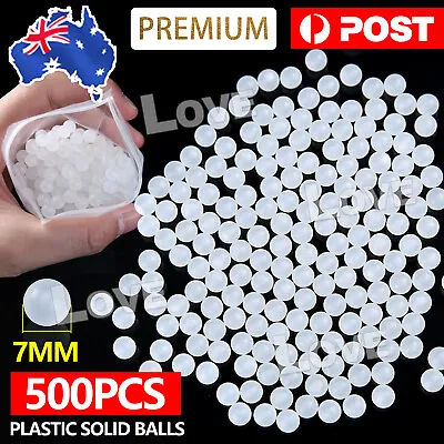 500PCS 7mm Diameter PP Solid Plastic Balls Roller Bearing Transmission HOT • $9.95