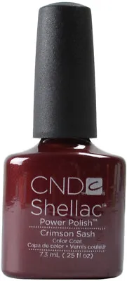 £14.75 • Buy CND Shellac UV/LED Gel Nail Polish 7.3ml - Crimson Sash