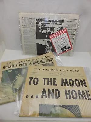  TO THE MOON...AND HOME  Kansas City Star Special Issue Newspaper July 26 1969 • $29.99