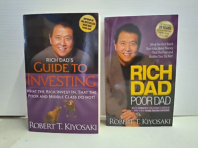 Rich Dad's Guide To Investing & Rich Dad Poor Dad Kiyosaki PB • $31.20