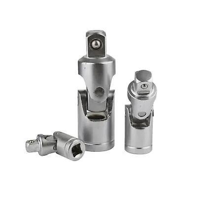 3pc Universal Joint UJ Set Ratchet Angle Extension Bar 1/4  3/8  1/2  TE733 • £9.67