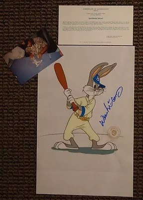  Baseball Bugs  Bugs Bunny Cel HAND SIGNED Willie McCovey Hall Of Fame HOF  • $395