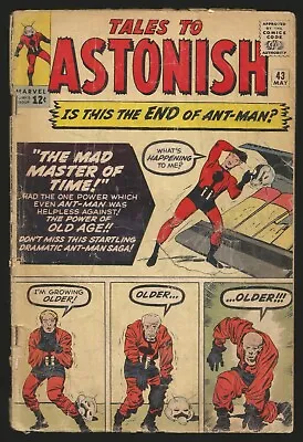 $35 • Buy TALES TO ASTONISH #43 - Marvel May 1963 THE END OF ANT MAN? Steve Ditko Don Heck