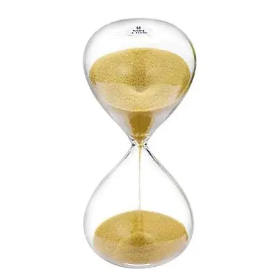 Suliao Hourglass 60 Minute Sand Timer: 5.1 Inch Gold Sand Clock Large Sand Watc • $17.53