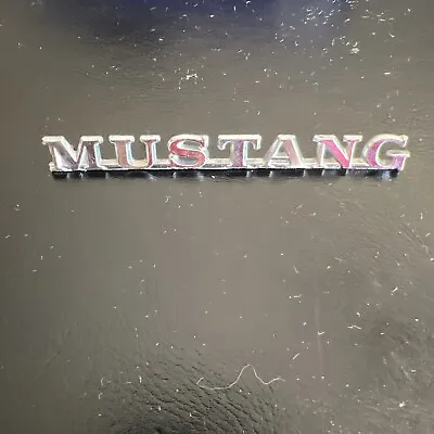 One Vintage Ford Mustang Script Emblem Badge Logo C5ZB-16098-B / 30978-H1 • $7