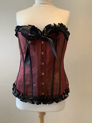 Corset Satin Taffeta Sexy Lace Up Fashion • $22.74