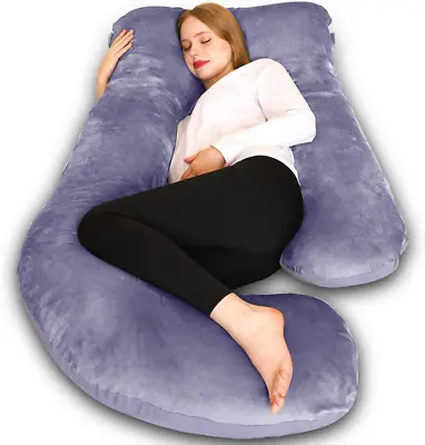 Pregnancy Pillows U Shaped Full Body Maternity Pillow 58 Inch Pregnant Women M • $41.37