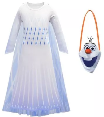 Snow Princess Dress Elsa Olaf Accessories Crown Queen Bag Cosplay Fancy Costume • $14.95