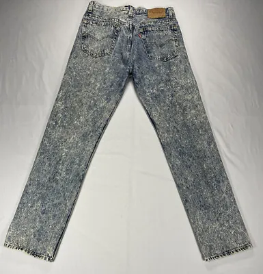 Vintage Levi Strauss 501 XX Men’s 32x32 Button Fly Jeans Acid Wash USA 80s 90s • $125.99