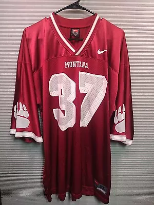 Nike Team University Of Montana Grizzlies  #37 Football Jersey Size X Large XL • $49