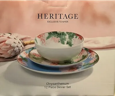 $60 • Buy Dinner Sets New Heritage Chrysanthemum 12pc Dinner Set