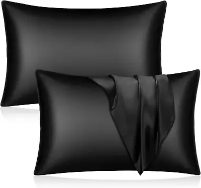 Mulberry Satin Silk Pillowcase For Hair And Skin - Soft Breathable Smooth Both S • $22.80