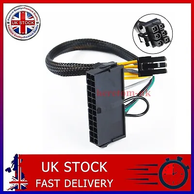 £8.99 • Buy 24-Pin To 6-Pin ATX Power Supply Adapter Cable For Dell Optiplex 5050 5060 5090