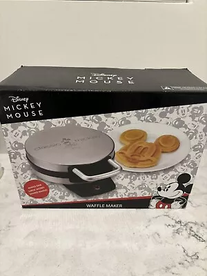 Disney Classic Mickey Mouse Waffle Iron Maker Stainless Steel - Never Opened • $15