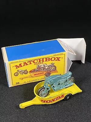 Matchbox Lesney Motorcycle And Trailer With Box Replica • $9.99