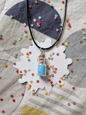 Handmade Fairy Dust In A Glass Bottle Necklace • £10