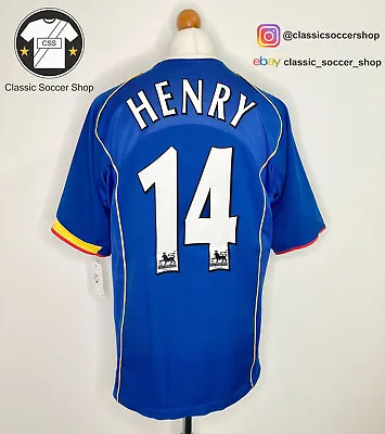 Arsenal HENRY #14 2004/05 Away Shirt Large / L • £119.99