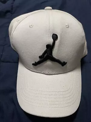 Mens Nike Air Jordan Hat White Cotton No Tags Adjustable One Size • $30