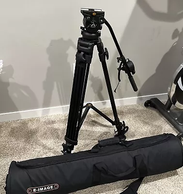 E-Image EH60 Head With ET-40AAM Aluminum Tripod Black W/ Soft Bag • $160