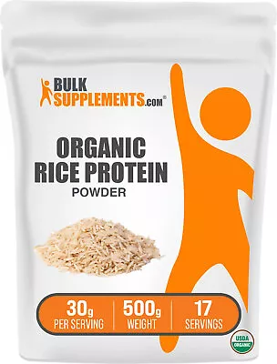 BulkSupplements USDA Organic Rice Protein Powder - Plant-Based Protein • $17.96