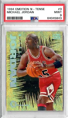 1994 Skybox Emotion N-Tense Michael Jordan Gold Foil PSA 9 • $499.99