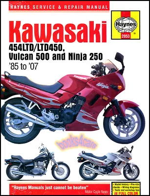 Kawasaki Shop Manual Service Repair Book Haynes 250 Ninja 250r 500 Vulcan Ltd450 • $41.99