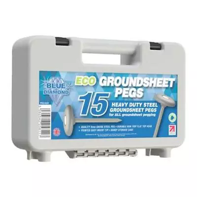 £12.99 • Buy Outdoor Revolution ECO Heavy Duty Steel Metal Tent Awning Groundsheet Pegs - 15
