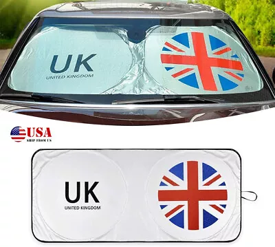 For MINI Cooper R55 R56 R67 R58 R59 Windshield Sunshade UK Flag Sun Visor Cover • $13.99