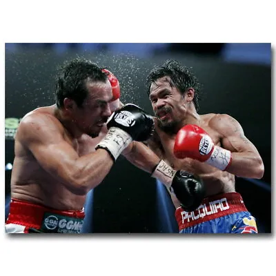 142519 Manny Pacquiao Vs Juan Manuel Marquez Boxing Wall Print Poster • $13.95